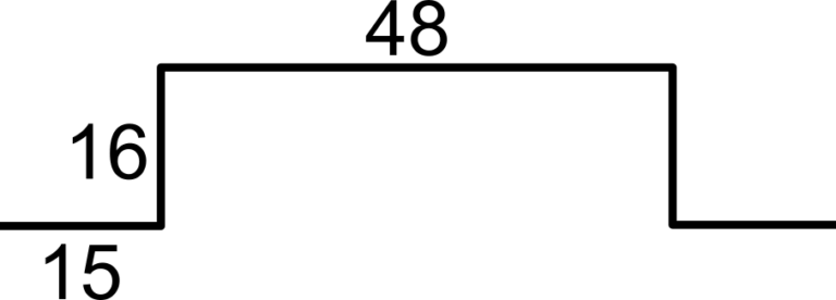 lufteplate for gesims, målsatt tegning